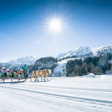 A sleigh ride in Obertauern